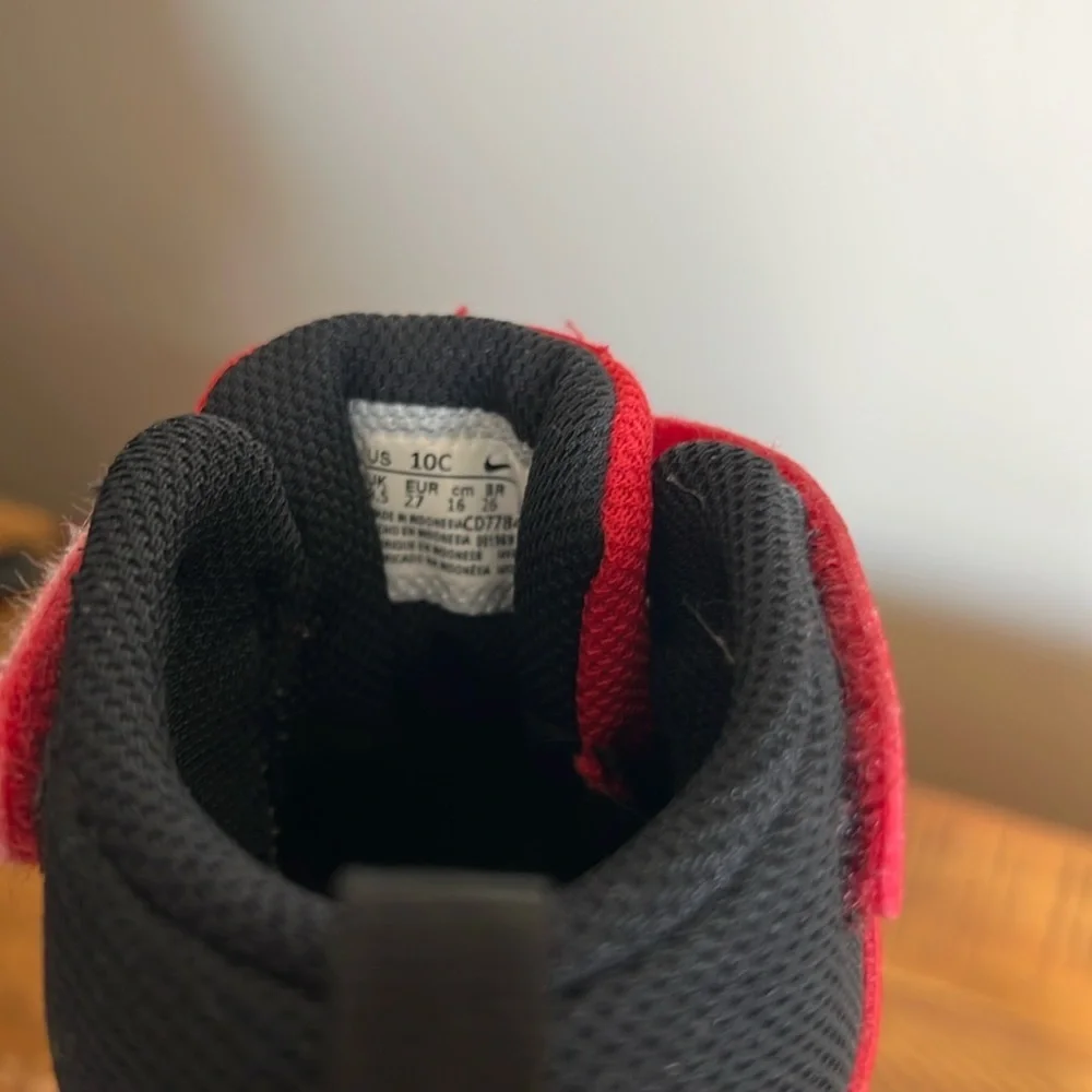 Nike Kids Court Borough Mid University Red & Black Shoes